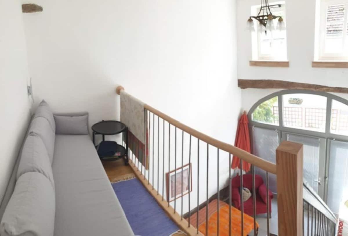 Moderne Wohnung Mit Studio In Bauernhausscheune Am See Biersdorf Exteriör bild